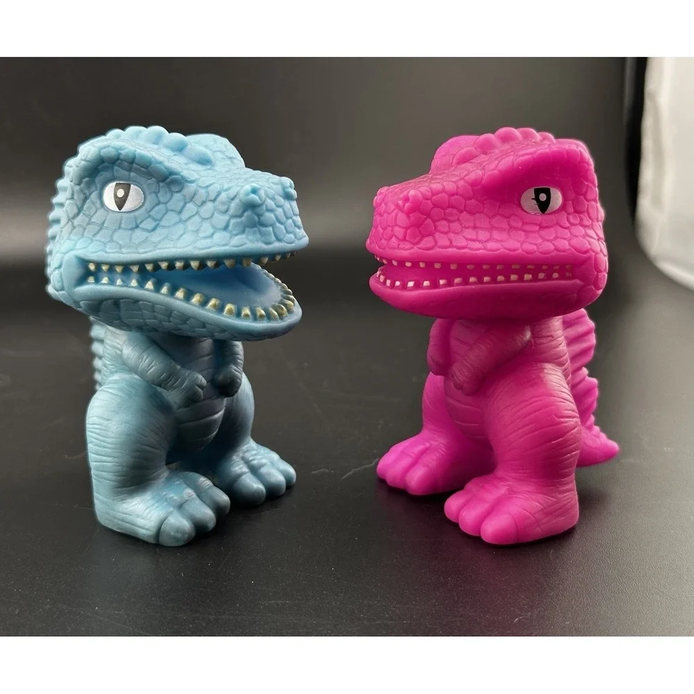 GI-GO Re-Evolution Dinosaur Toys Figures Lot Of 2 Tyrannosaurus Rex T-Rex PVC